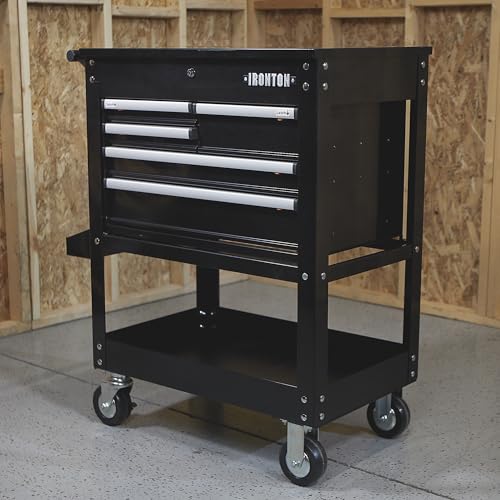 Ironton 30in. 5-Drawer Mechanic's Tool Cart, 700-Lb. Capacity | 33-7/8in.L x 17-5/8in.W x 39-1/8in.H, Rolling mobility, Quick-access tool organization, Garage/service use - size: 5 Drawer