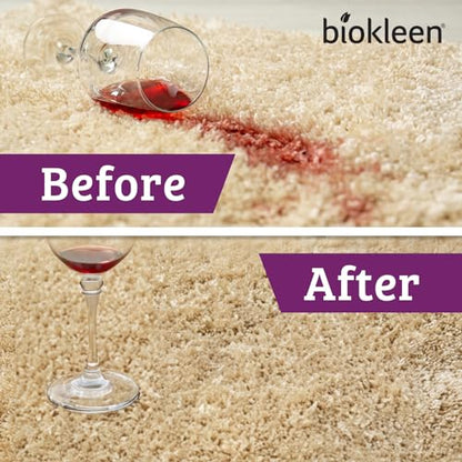 Biokleen Bac-Out Carpet Stain Remover Enzymatic, Destroys Stains & Odors Safely, for Pet Urine, Laundry, Diapers, Wine, Carpets, More, Eco-Friendly, Plant-Based - size: 128 Fl Oz (Pack of 2)