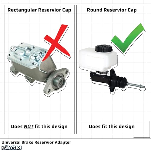 AGM Brake Bleeder Adapter – Universal Reservoir Cap | Brake bleeder adapter, adjustable reservoir cap, fits most round master cylinders