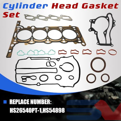 HS26540PT-1 Timing Chain Kit & Head Gasket Set & Head Bolts | Fit For Chevy Cruze Sonic Trax Buick Encore 1.4L Turbo 2011-2021 OE# HSCV001 CS46201 ES72474 - size: 1.4L Timing chain w/ Head gasket set