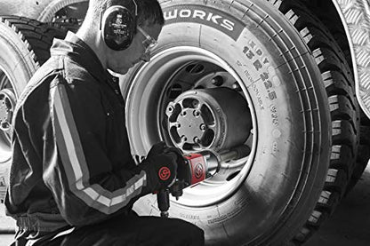 Chicago Pneumatic CP7783-6 Air Impact Wrench (1 Inch), 6 Inch Ext. Anvil, Air Gun Industrial Repair & Assembly Tool, D-Handle, Pinless Rocking Dog, Max Torque Output 1770 ft. lbf/2400 Nm, 2400 RPM - style: With Extended Anvil