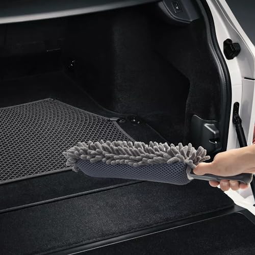 TAKAVU Car Duster Interior, Double-Sided Microfiber, Comfort Handle | Lint & Scratch-Free Cleaning for Trucks, RVs & Vehicles, Includes Microfiber Towel & Storage Bag, Soft - size: Microfiber Mesh