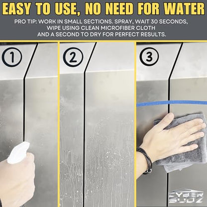 Waterless Stainless Steel Wash,For Tesla CyberTruck Exterior Surfaces - Removes Fingerprints, Water Spots, Dirt & Bird Droppings. Made in USA, 1 Gallon (128 Fl. Oz) - size: 1 Gallon (128 fl. oz.)