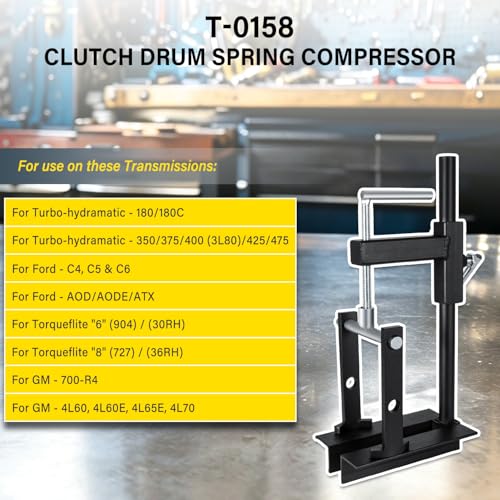 Bonbo T-0158 Universal Clutch Drum Spring Compressor Transmission Tool Heavy Duty Steel