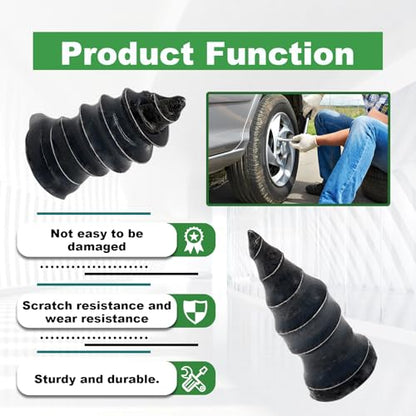 Tire Repair Rubber Nail, Spiral Rubber Nails & Screw Plugs Tire Repair Kit Self-Service Vacuum Tire Puncture Repair Tool for Car, Motorcycle, Truck, Tractor, Jp -Reliable Tire Repair (10Pcs) - size: 10Pcs