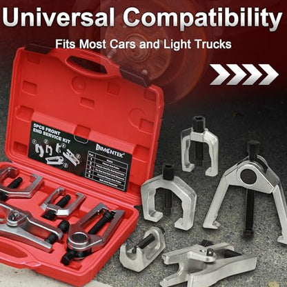 Ball Joint Press Kit with Ball Joint Separator Pitman Arm Puller, Tie Rod End Tool