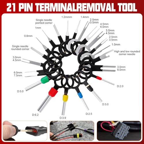 Hose Clamp Pliers Set, 38 Pcs Hose Clamp Kit with Electrical Connector Disconnect Pliers & Terminal Pin Removal Tool, Automotive Radiator Coolant System Repair Tool Set for Car Mechanic DIYer - color: 38 Pcs