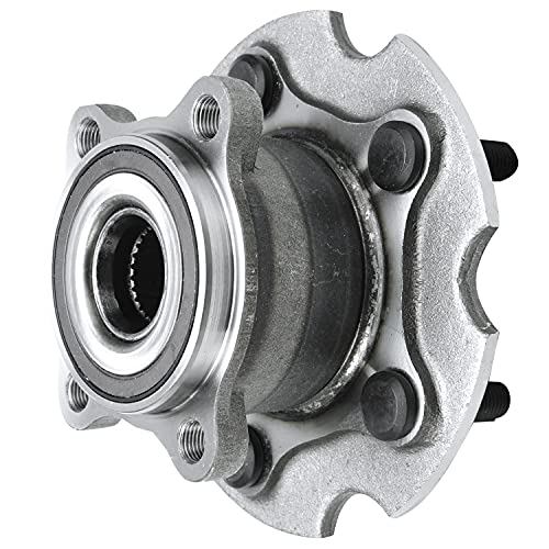 Detroit Axle - AWD Pair Rear Wheel Bearing Hubs Assembly for Toyota RAV4 2006-2018, Lexus NX300h 2015-2019, NX300 2018-2019, NX200t 2015-2017, 5 Lugs w/ABS Wheel Bearing Hubs Replacement - style: 512374 x2/Pair