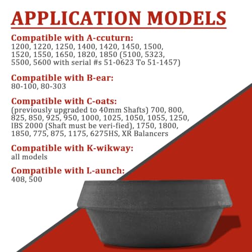 2051-40 Wheel Balancer Truck Dual Collet Centering Cone, Adjustable 4.72"–6.85" Fit, Compatible with 40mm Shaft, Durable Replacement for 2051-40/205140, Precision Alignment Tool