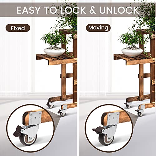 Nefish Side Mount Casters 2 Inch L-Shaped Small Rubber Caster Set of 4, Ball Bearing 360 Degree Plate Swivel Castors Wheel 600 LBS, Casters Wheels for Furniture, Baby Bed, Kitchen, Cabinet, Table - style: 2 Inch L-shape Casters