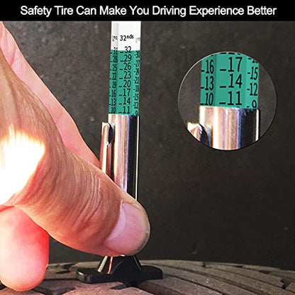 GODESON 88702 Smart Color Coded Tire Tread Depth Gauge - size: 1 Pack