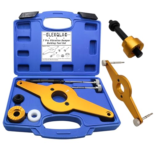 Vibration Damper Holding Tool Replaces T10531, Crankshaft Pulley Shock Absorber Removal Kit Compatible with Audi Skoda Seat VW 1.8 2.0 4V TFSi EA888 Engines