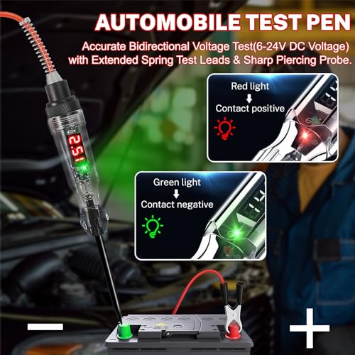 9 PCS Automotive Electrical Disconnect Pliers Kit, High-Carbon Steel Electrical Terminal Connector Separator Removal Clip Set with 37960/37980 Plier, Auto Test Pen, Terminal Pin Repair Tool - size: 9Pcs Connector Disconnect Pliers Kit