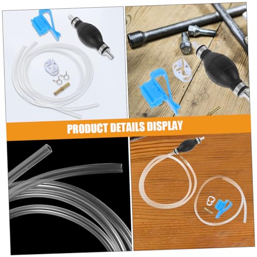 PRETYZOOM 1set Manual Hand Siphon Pump for Gas Siphon Hose Kit for Oil Petrol and for Cars and Motorcycles