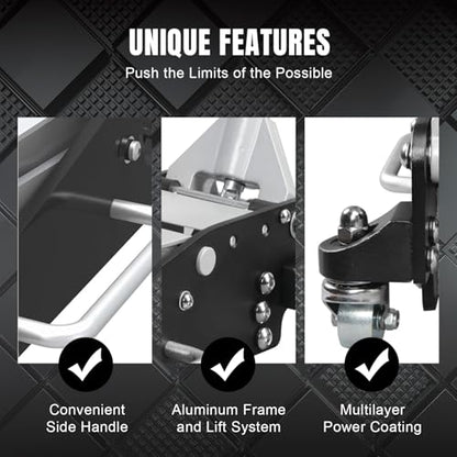 Big RED Floor Jack 2.5 Ton (5,000 lb) Capacity,Aluminum and Steel Hydraulic Low Profile Car Jack with Dual Piston Quick Lift Pump,Lightweight Racing Floor Jack for Vehicle,Red - size: 2.5 Ton (5,000 lb), style: Aluminum and Steel Floor Jack
