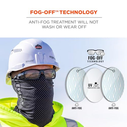Ergodyne Skullerz ODIN Anti Fog Safety Glasses - color: In/Outdoor Lens, Matte Black Frame, size: Matte Black Frame