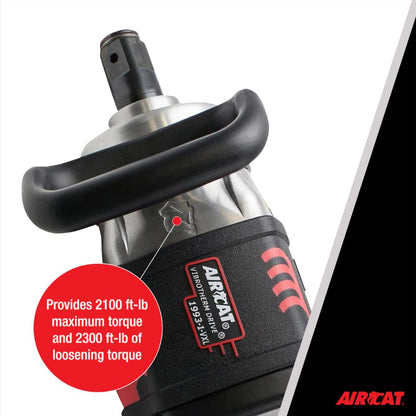 AIRCAT Pneumatic Tools 1993-1-VXL: 1-Inch Vibrotherm Drive Composite Straight Impact Wrench 2,300 ft-lbs - Standard Anvil - style: Standard Anvil