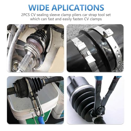 2PCS CV Joint Boot Clamp Pliers for Automotive Repair Hose & Ear Clamp Tool Kit Dust Sleeve Ball Cage Disassembly Tools