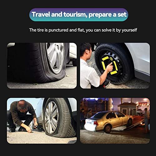 AUTOXBERT Universal Tire Repair Kit 45Pcs Heavy Duty Car Emergency Tool Plug Set | quick puncture fix;refined quality steel;airtight seal flex;fit tractors mowers;t-handle spiral tool;portable storage case; - size: 45pcs Compact kit