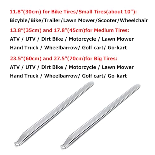 Dr.Roc 2 x 27.5 inch Tire Changing Tool with 4-Way Tool Set Tire Removal Tools Tire Spoons Tire Irons Tire Tool Tire Levers for Bike Motorcycle Dirt Bike Lawn Mower Scooter ATV UTV - size: 27.5 inch