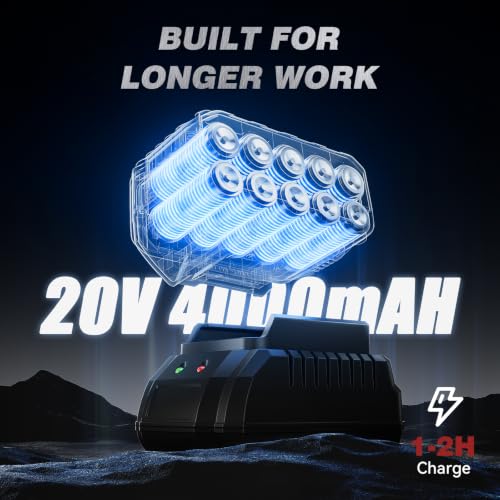ARCCAPTAIN Cordless Impact Wrench 996Ft-lbs(1350N.m), 1/2 Inch High Torque Impact Gun, 20V 2x4.0Ah Batteries & Fast Charger, 3 Variable Speeds, LED Light, High-Rate Impact Driver for Truck/Car/Pickup