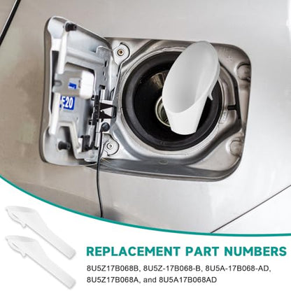 2PCS Capless Gas Tank Funnel for Automotive Use,No Spill Fuel Filler Neck Accessories Compatible with Ford F150/Lincoln/Mercury OEM# 8U5A-17B068-EB 1782177 1833948