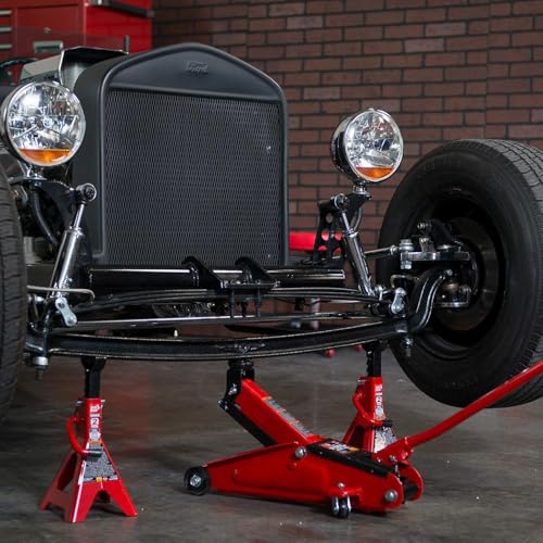 BIG RED Torin Hydraulic Trolley Floor Jack Combo with 2 Jack Stands, 2 Ton Capacity (T82001) - style: 2 ton jacks combo
