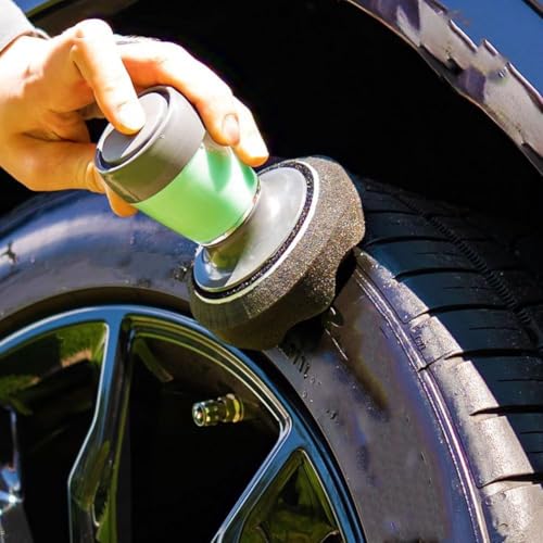 Tire Shine Applicator, Reusable Car & Truck Tire Dressing Applicator for No-Drip,Car Washing Applicators Pad for Applying Tire Shine,Works with All Tire Shine & Gels,Car Detailing Tool (1)