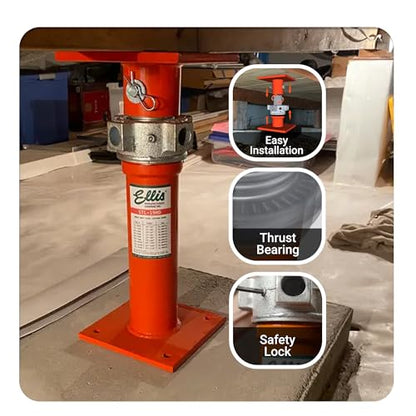 ELLIS Heavy-Duty Adjustable Steel Shore - Basement House Jack for Floor Leveling, Foundation, Beams & Concrete Bracing - 48,000 lb Capacity, 19"-32" Adjustable Support - size: 19" - 32" Adj. Safe Load Capacity (48,000 lb)