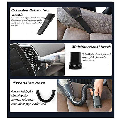 Car Wash Kit with High Power Handheld Vacuum Car Wash Detailing Mop kit | Car Cleaning Kit Detailing Brush Safety Hammer Car Wash Brush Microfiber Gloves Washing Sponge fo Car Washing Kit - size: XXL-11