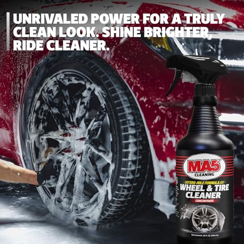 MA5X Wheel and Tire Cleaner | Concentrated, Brake Dust Remover | Wheel Cleaner Spray | 32oz Bottle | Pack of 1 - size: 32 Fl Oz (Pack of 1)