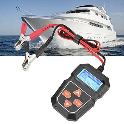 12V Car Battery Load Tester, Digital Auto Battery Analyzer, Automotive Alternator Tester for Truck SUV, Color TFT LCD Screen, Wide Application for All 12V Batteries