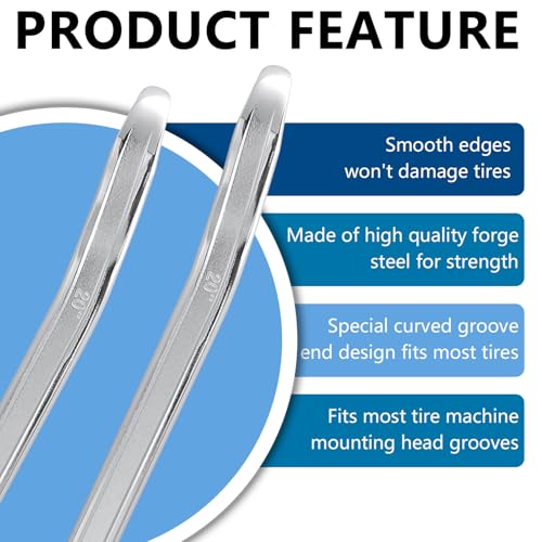 Bead Lifting Tool for Tires, Tire Mounting and Removal Tool | 20" Tire Matal Spoon Lever Pry Bar for Cars Motorcycle Scooter Bicycle and Mower Changer Machine Tire Iron Scoop