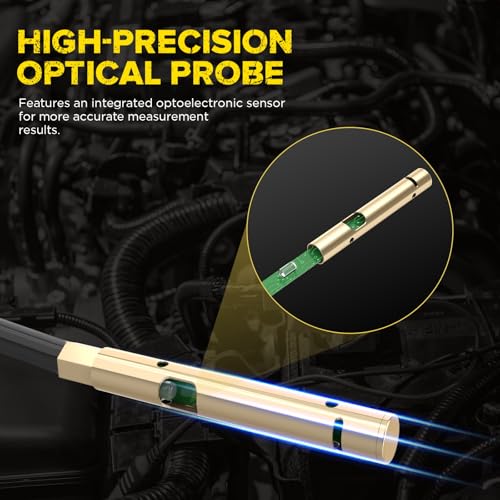 AUTOOL AS507 Power Steering Fluid Tester, Light Transmittance Oil Quality Tester, Power Steering Oil Aging & Contamination Detector with LCD Display for Automotive Maintenance