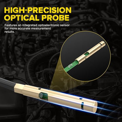 AUTOOL AS507 Power Steering Fluid Tester, Light Transmittance Oil Quality Tester, Power Steering Oil Aging & Contamination Detector with LCD Display for Automotive Maintenance