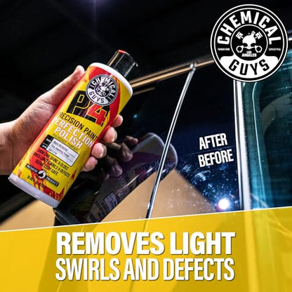 Chemical Guys, C4 & P4 Compound & Polish Paint Correction Kit, 2 x 16 oz | Cut scratches, swirls and towel marks with C4, then refine depth and gloss with P4, safe on clear coat paint - style: C4 & P4 Bundle