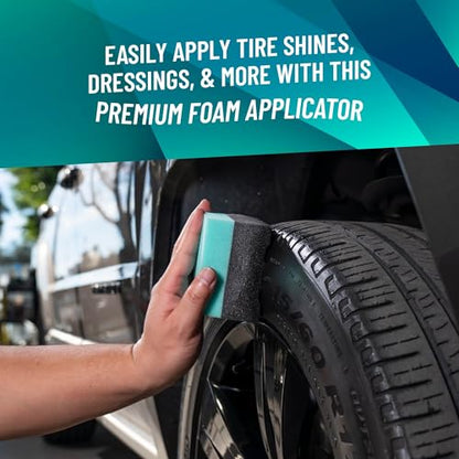 Chemical Guys Wonder Wave Durafoam Contoured Large Tire Shine & Dressing Applicator, 4 Pack - size: 4 Pack