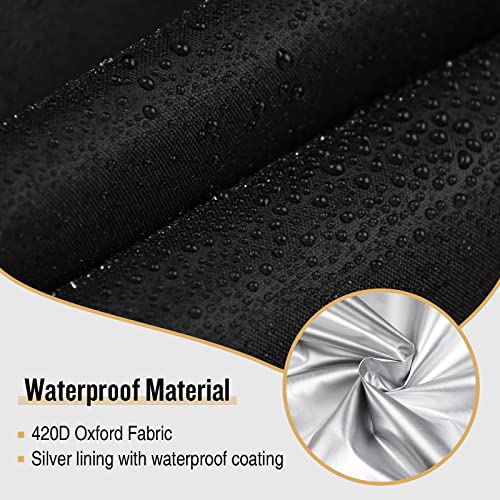 Kingling Cover for Shop Vac for 12-16 Gallon Shop Wet Dry Vacuums | Wet and Dry Shop Vacuum Cleaners Dust Cover Protection 24''D x 26.5''H Black - size: 24''D x 26.5''H
