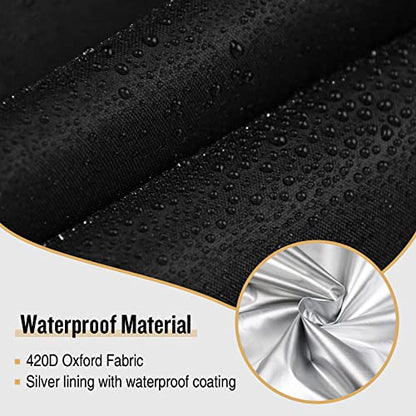 Kingling Cover for Shop Vac for 6 Gallon Shop Wet Dry Vacuums | Wet and Dry Shop Vacuum Cleaners Dust Cover Protection Black - 16''D x 20.8''H - size: 16''D x 20.8''H