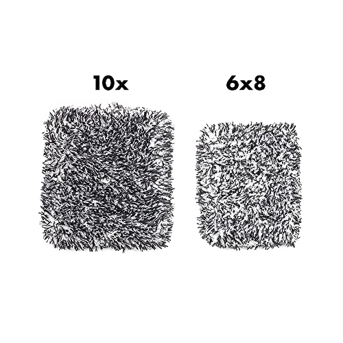 The Rag Company - The Cyclone Ultra Wash Mitt 8in x 9in and Cyclone Ultra Wash Pad 10in x 10in - 70/30 Blend Korean Microfiber, Foam Padding, Scratch-Free, Lint-Free, Black (2-Pack)