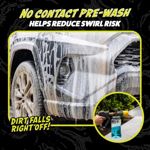 Chemical Guys, Snow Foam Pre Wash Car Wash Soap for Foam Cannons, 1 Gallon | High-suds snow foam pre-soak for foam cannons and foam guns; loosens dirt and grime before your contact wash. Dilutable. - size: 128 Fl Oz (Pack of 1)