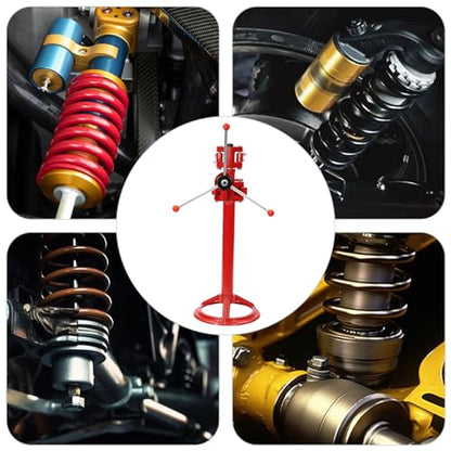 Strut Spring Compressor, 2200 lbs Cast Iron Coil Spring Compression Tool, Hand Operated, Adjustable 35.5-45 in Height, Shock Absorber Spring Removal Tool for Cars Trucks SUVs Vans, 8.27-22.44 in Sprin