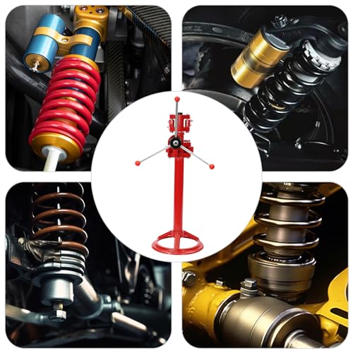 Suspension Hand Operated Spring Compressor, 2200LBS Vehicle Auto Spring Compressor with 8.27" to 22.44" Height Coil Spring Press Removal Tool for Car Repairing Max. Spring Diameter 15.75In (Red)
