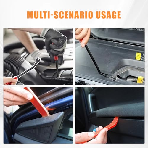 8PCS Electrical Disconnect Pliers, Automotive Electrical Plug Connector Disconnect Tool, Connector Separator,Hose Clamp Pliers and Red trim removal tool set，Applicable to Cars, Trucks, and SUVs - size: Pliers-08