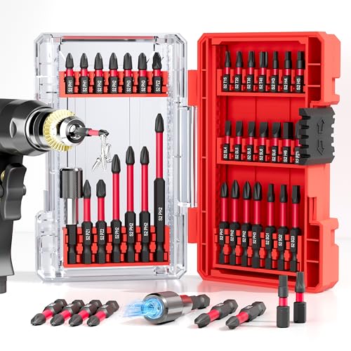 35Pcs Screwdriver Bits Set S2 Steel Screwdriver Impact Kit | With a Storage Case, Used for Power Screwdrivers and Electric Drill Drivers - style: 35Pcs Screwdriver Bits Set