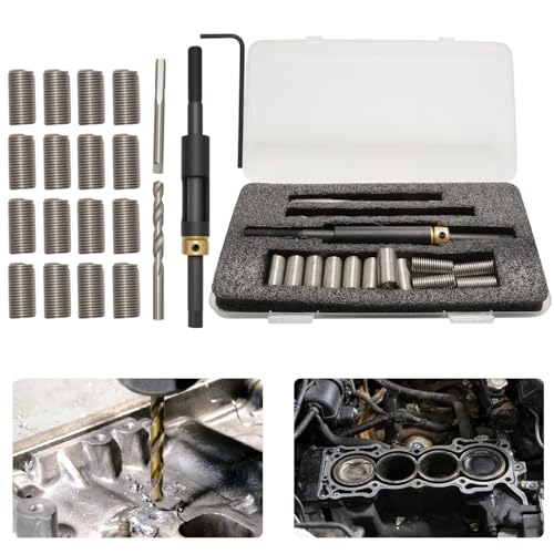 Saihisday 35119S M11 x 1.5 Head Bolt Thread Repair Kit, Wire Thread Inserts Replacement for Kia Replacement for Isuzu Replacement for Honda Replacement for Toyota Replacement for Hyundai