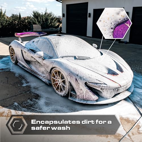 Blackline Automotive Extreme Foaming Car Shampoo - Extreme Ultra Foam Perfect for Ceramic Coatings - Compatible with Foam Cannon for Pressure Washer (16 Fl Oz, Cotton Candy) - size: 16 Fl Oz (Pack of 1)