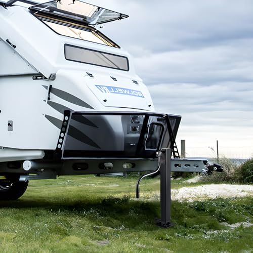VEVOR Trailer Jack, 12000 lbs Dynamic Load Capacity, Weld-on Pipe-Mount Swivel Trailer Jack with Ergonomic Handle, 12.6-inch Vertical Travel, Suitable for RV, Horse, Utility, Camping, Yacht Trailers - size: 12000lbs (12.6 inch Stroke)