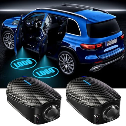 SPOBODY 2PCS Car Door Light Projector Led Car Door Projector Rechargeable HD Car Welcome Courtesy Ghost Shadow Lamp Fit for All Cars (for Too-yo-ta) - style: for tooo-Yo-