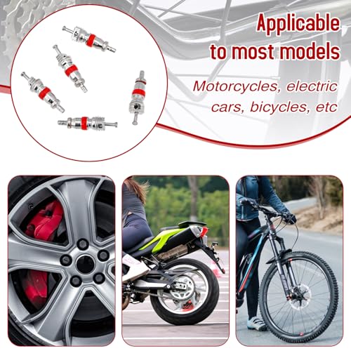 200pcs Valve Stem Cores Replacement Kit, Tire Valve Stems Standard Valve Core Universal Tire Valve Core Kit, Premium Tyre Tire Valve Cores for Most Models of Cars, Trucks, Motorcycles and Bicycles